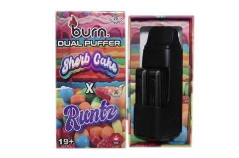 Burn Extracts – Dual 3 Gram Puffer – Sherb Cake x Runtz (3 Grams + 3 Gram)