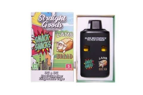 Straight Goods – Dual Chamber Vape – Smack Snacks + Lamb Bread (3G + 3G)