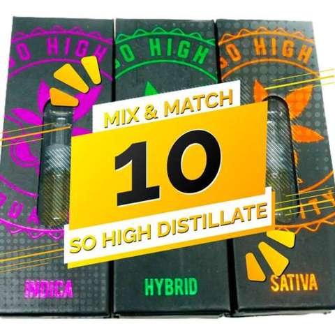 So High Extracts THC Distillate Mix and Match – 10