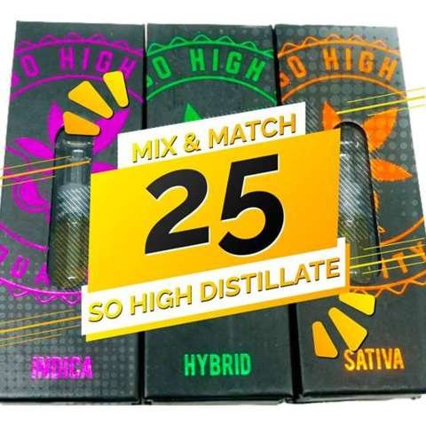 So High Extracts THC Distillate Mix and Match – 25