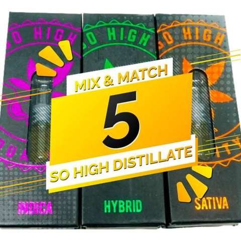So High Extracts THC Distillate Mix and Match – 5