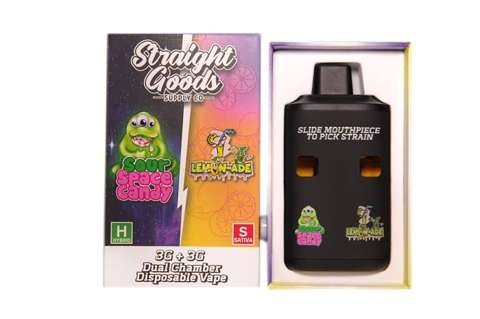 Straight Goods – Dual Chamber Vape – Sour Space Candy + Lemon-Ade (3G + 3G)