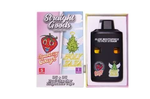 Straight Goods – Dual Chamber Vape – Strawberry Cough + Holy Zaza (3G + 3G)