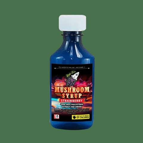 Higher Fire Extracts – Mushroom Syrup – Strawberry 3000mg Psilocybin