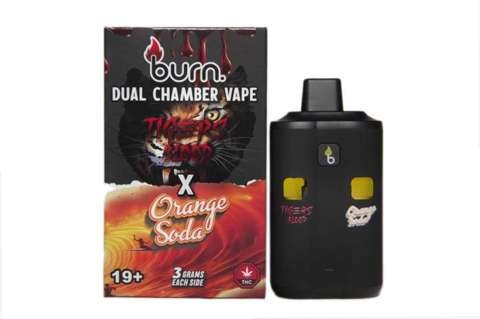 Burn Extracts – Dual Chamber Disposable Vape – Tiger Blood + Orange Soda (3G +3G)