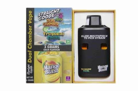 Straight Goods – Dual Chamber Vape – Tropical Twist + Mango Blast (3 Grams + 3 Grams)