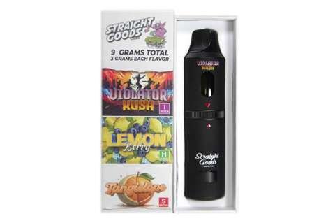 Straight Goods – Triple Chamber Vape – Violator Kush + Lemon Berry + Tangielope (3 Grams + 3 Grams + 3 Gram)