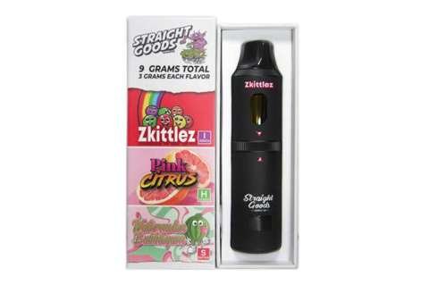 Straight Goods – Triple Chamber Vape – Zkittlez + Pink Citrus + Watermelon Bubblegum (3 Grams + 3 Grams + 3 Gram)