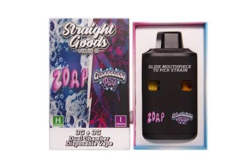 Straight Goods – Dual Chamber Vape – Zoap + Granddaddy Purp (3G + 3G)