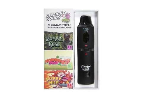 Straight Goods – Triple Chamber Vape – Zombie Kush + Morning Punch + Bobby Wild (3 Grams + 3 Grams + 3 Gram)